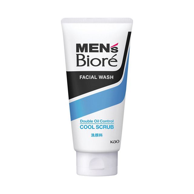 Men's Biore Double Oil Control Cool Scrub